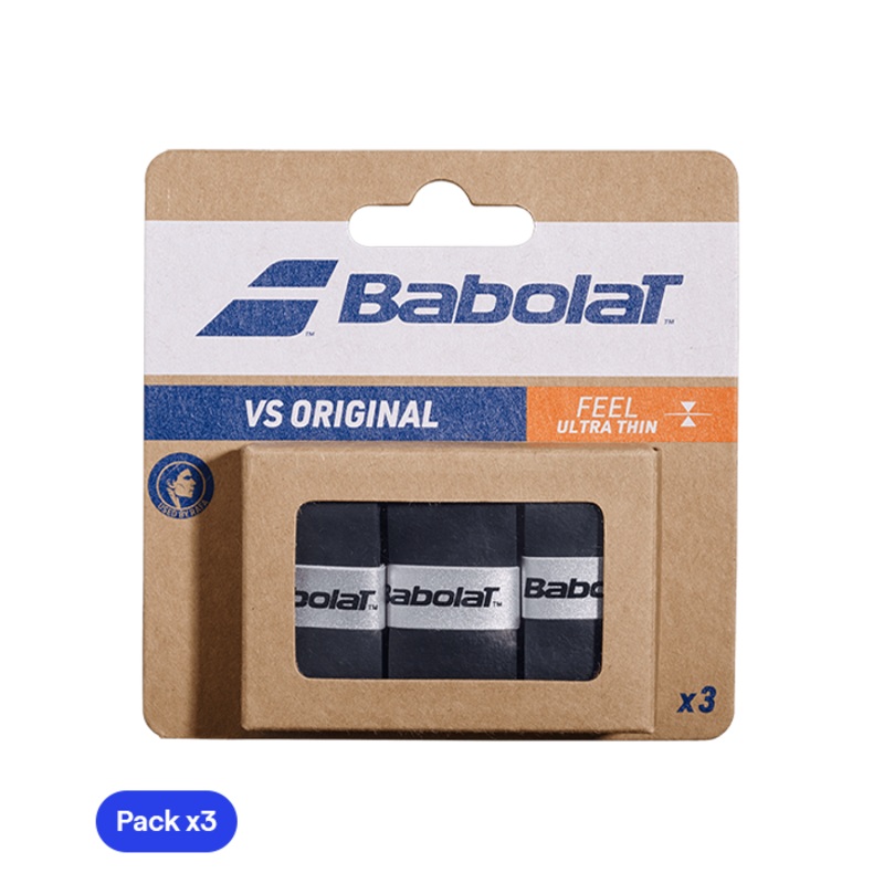 Overgrips Babolat VS Original Liso Negro (Pack x3)