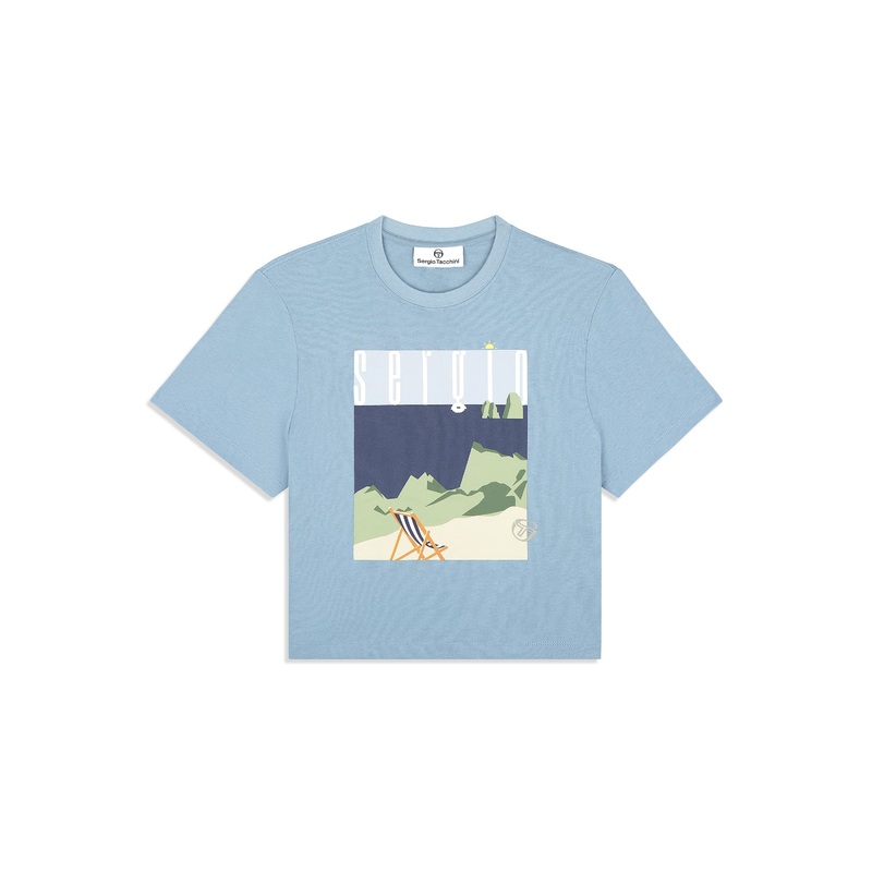 Sergio Tacchini Women's Tosca T -Shirt - Faded Denim