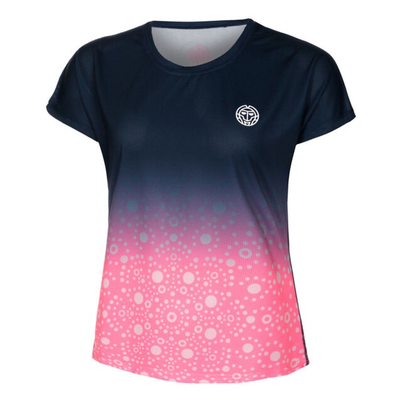 Colortwist Capsleeve T-Shirt Women - Pink, Dark Blue