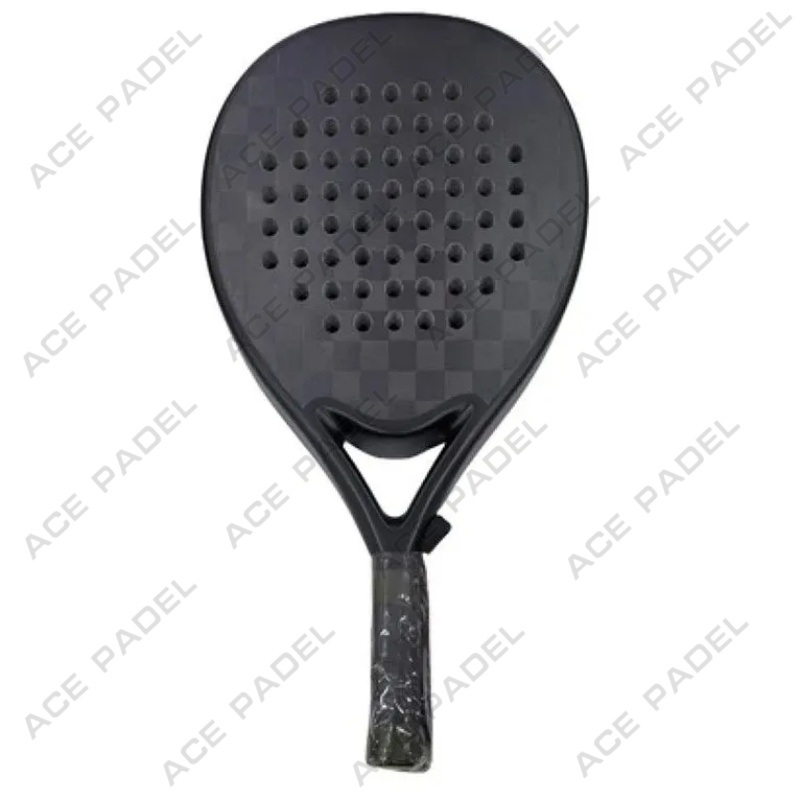 Ace Padel Custom Design Logo 18K Round Diamond Teardrop Padel Tennis Racket