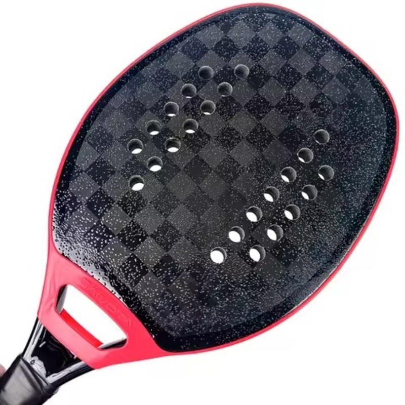 Anxspin Custom Logo Beach Padel Paddle Professional High Quality Titanium Carbon 18K Carbon Badminton Shuttlecock Beach Tennis Racket