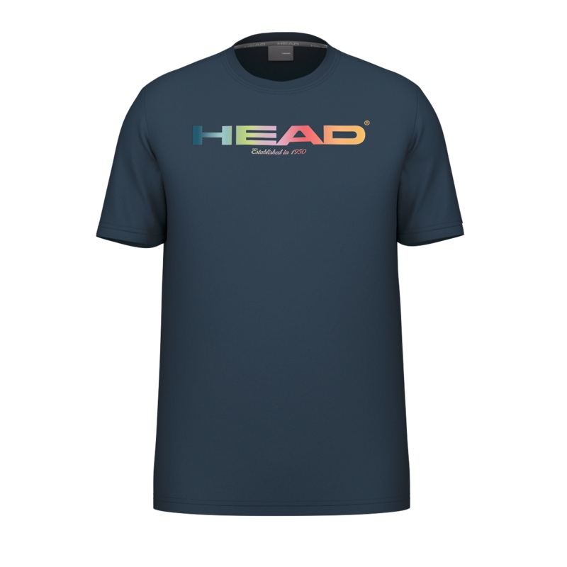  Head Rainbow T-Shirt Men Navy Blue