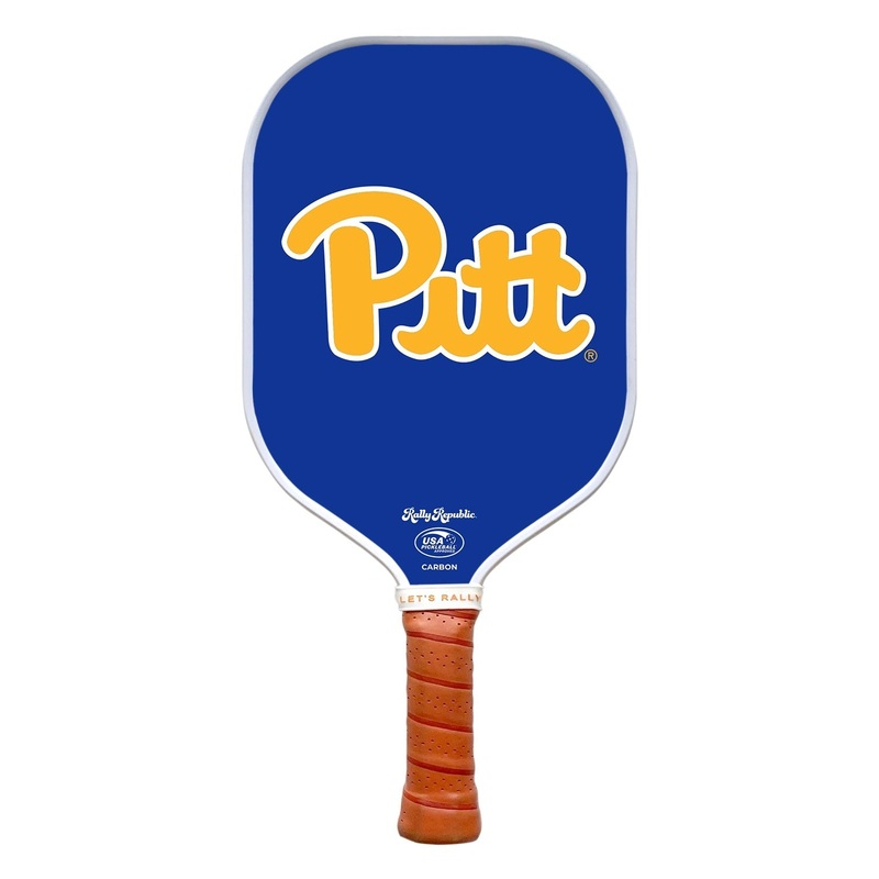 Rally Republic PIckleball Paddle - Pittsburgh Panthers University Gold Pitt Logo