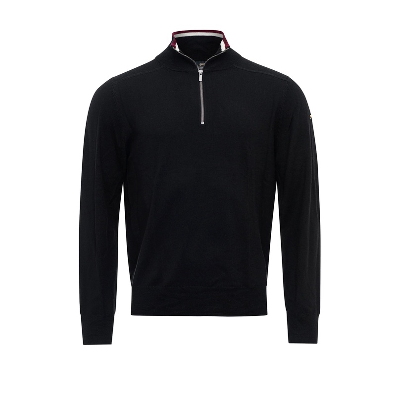 Pull Slazenger Franck Half Zip Noir Panthre