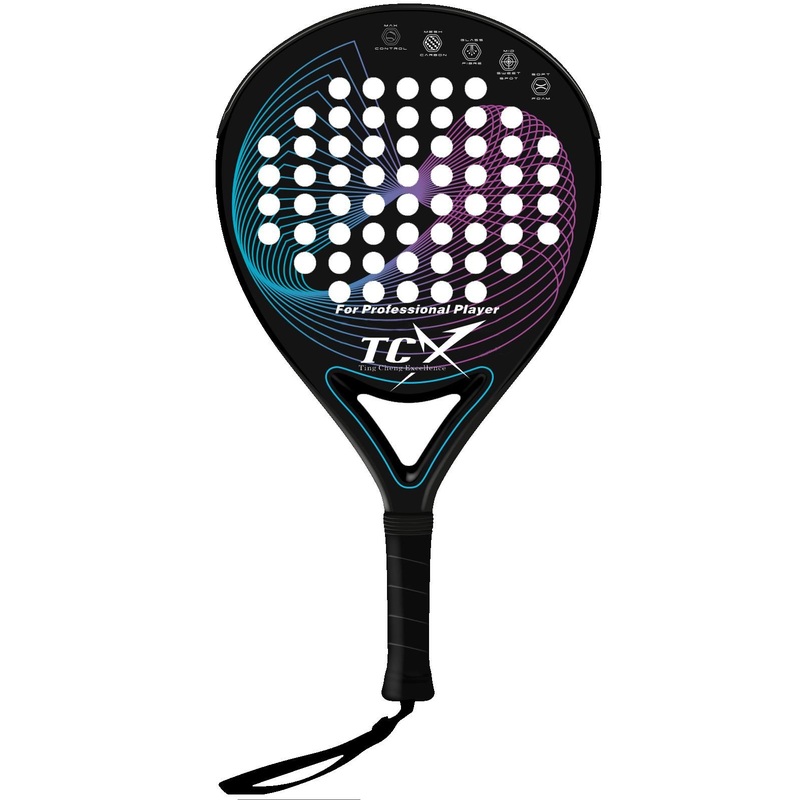 2022 Neueste Professionelle OEM Benutzerdefinierte Ud/3K/12K /18K Carbon Padel Racket Tennisschl Ger