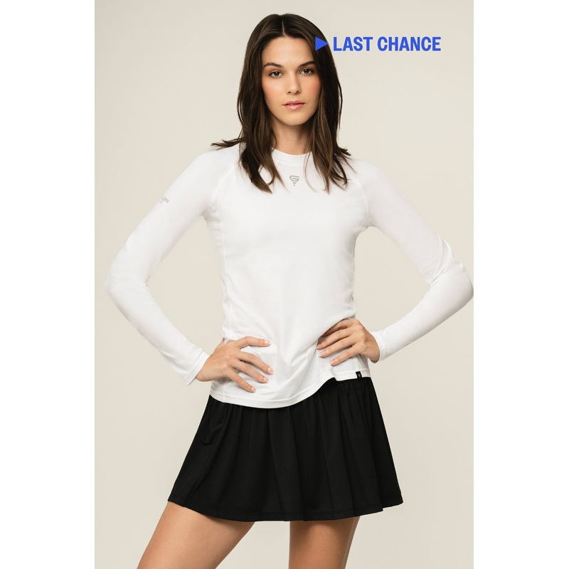 Performance L/S Top Bright White