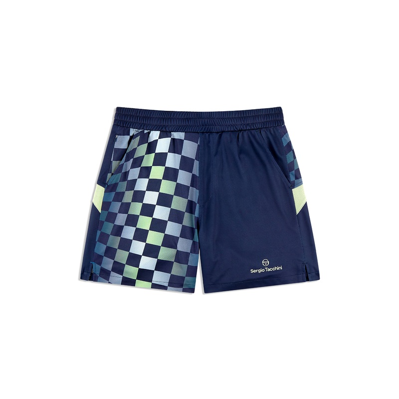Sergio Tacchini Luca Piqu Printed Shorts - Eclipse