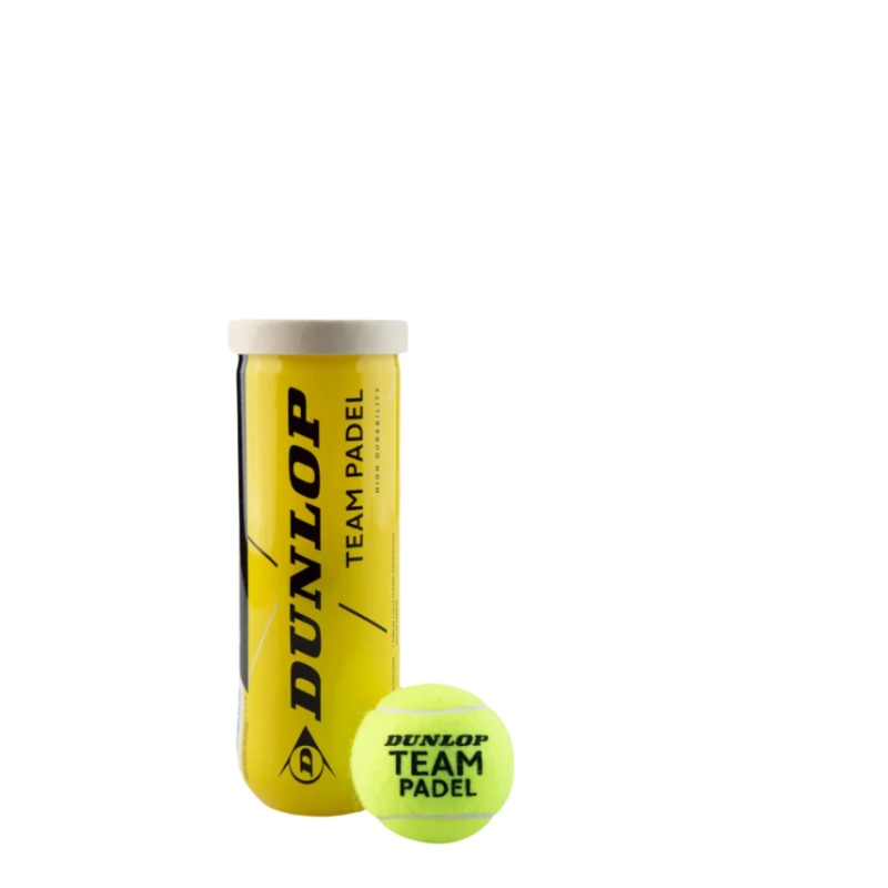 Dunlop Team Padel Balls (Tube of 3)
