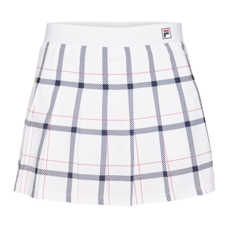 Jupe Fila Liv Blanc/Bleu Femme