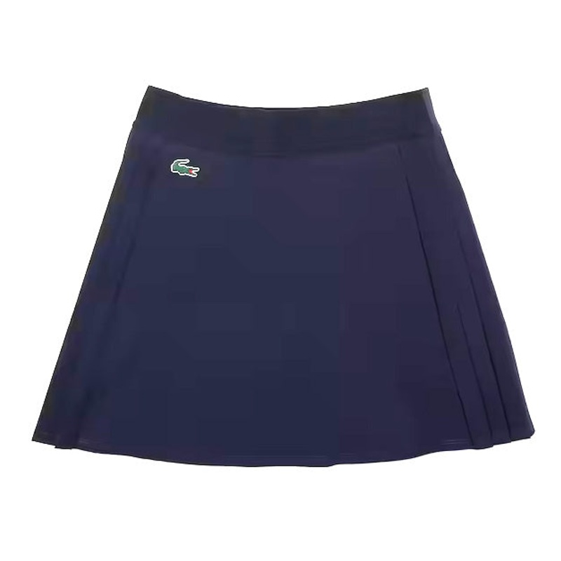 Lacoste Women's Built-In Short Tennis Skirt (Navy Blue)