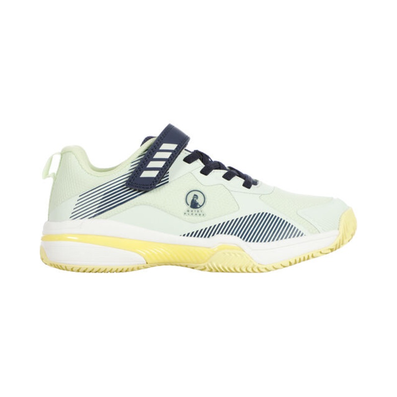 Match Velcro Clay Court Shoe Kids - Lime, Yellow
