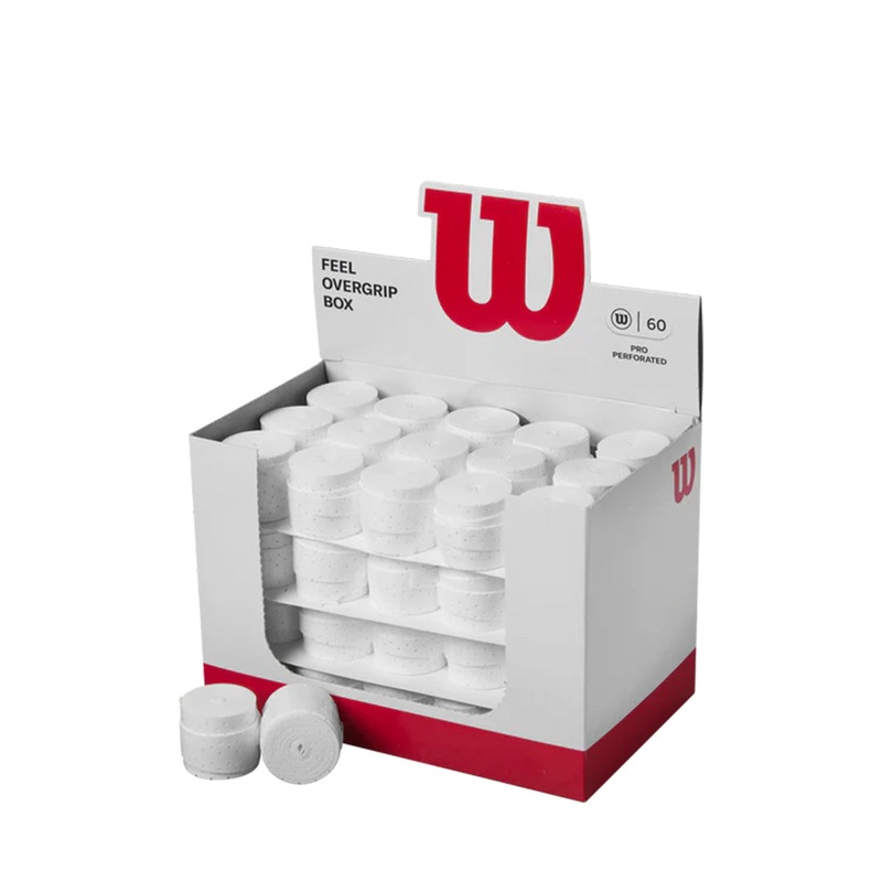 Wilson Pro Feel Perforated White Overgrip (60 pcs)