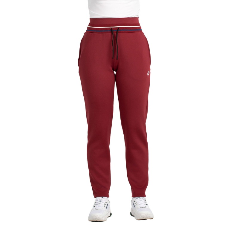 Pantalon de survtement Bullpadel Aranga Rouge Femme