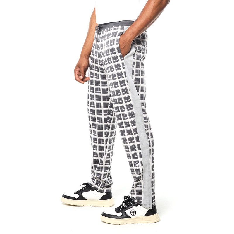 Sergio Tacchini Damarindo Check Track Pant - Quiet Grey