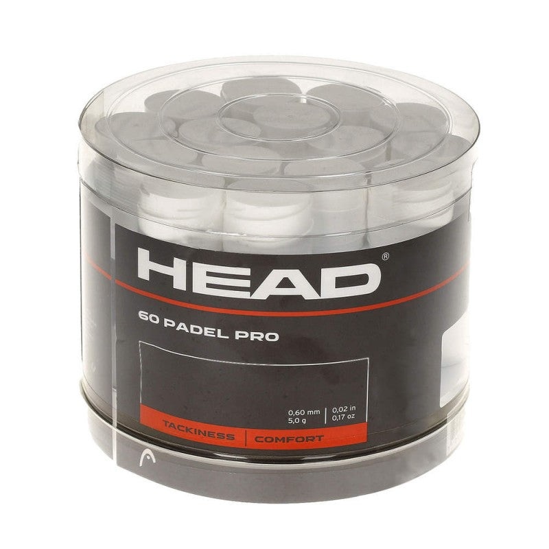 Boite de 60 surgrips Head Pro Padel Blanc