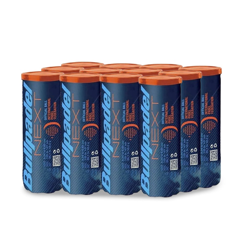 Bullpadel FIP NEXT Padel Ball - 12 Pack Bundle (12xCans)
