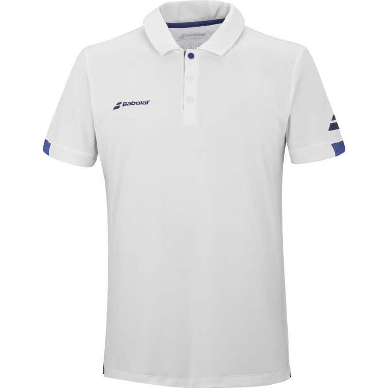Polo Babolat Play Junior Boy Blanc