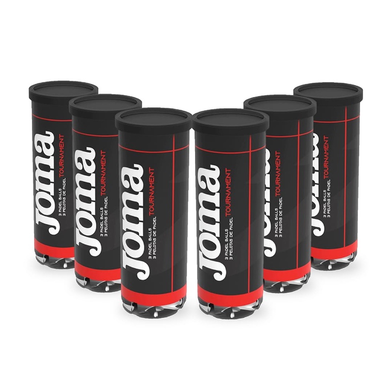 Joma Tournament Padel Ball - 6 Pack Bundle (6xCans)