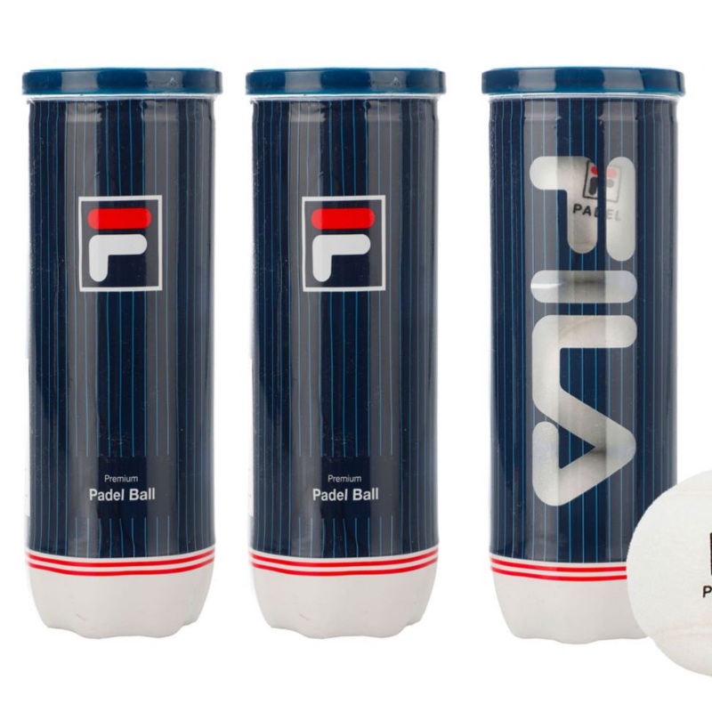 Tripack de 3 balles de padel Fila Premium Blanc