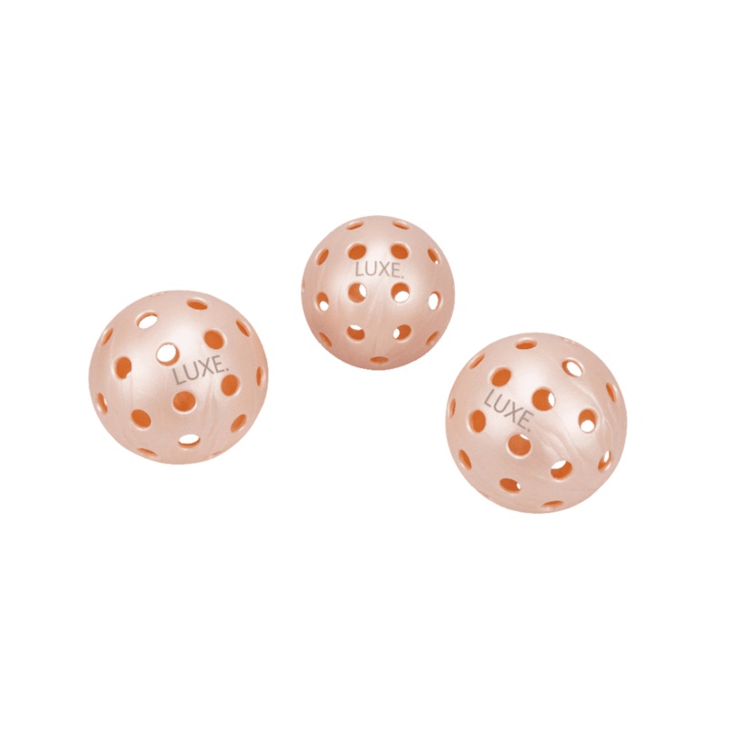 Luxe Pickleball Pink Pickleballs - Pack of 3
