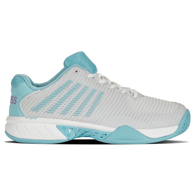 K-Swiss Hypercourt Express 2 Women's Tennis Shoe(Brilliant White/Angel Blue)