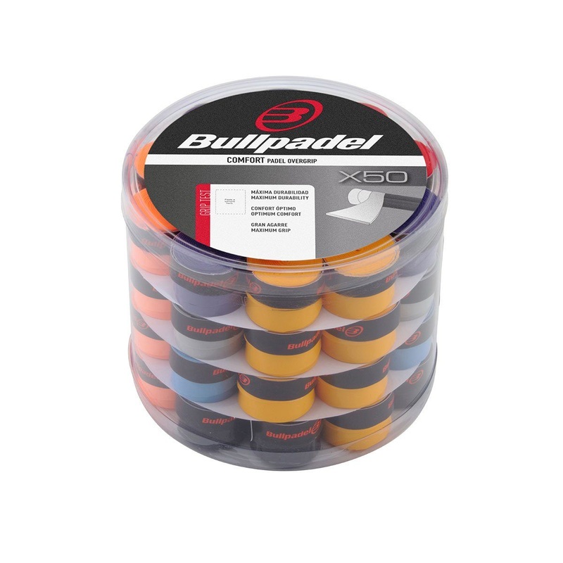 Surgrips Bullpadel Comfort multicouleurs GB1604 boite de 50