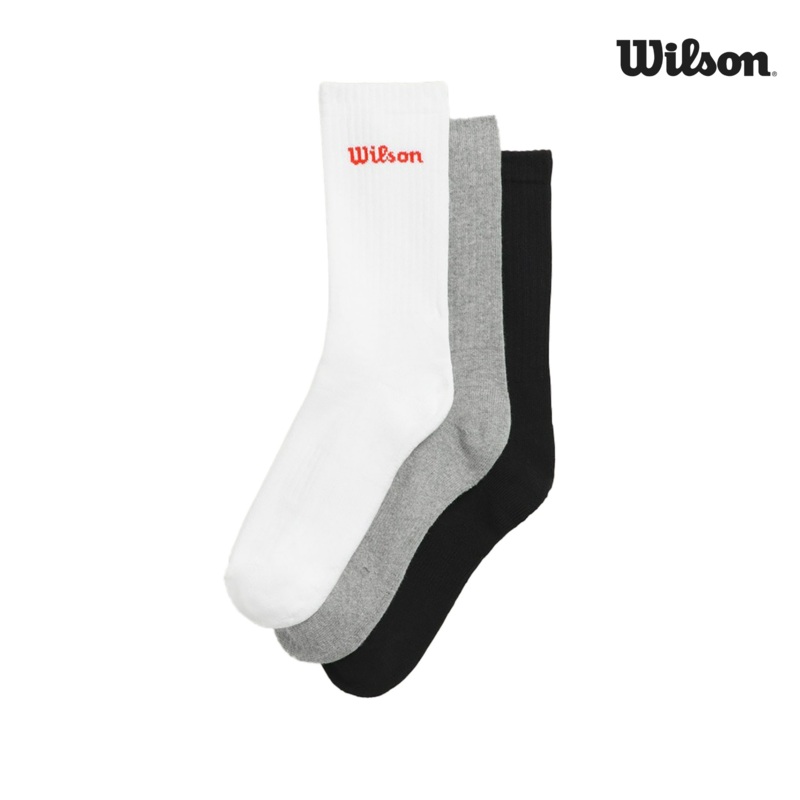 Wilson crew logo socks 3-pack|M|L