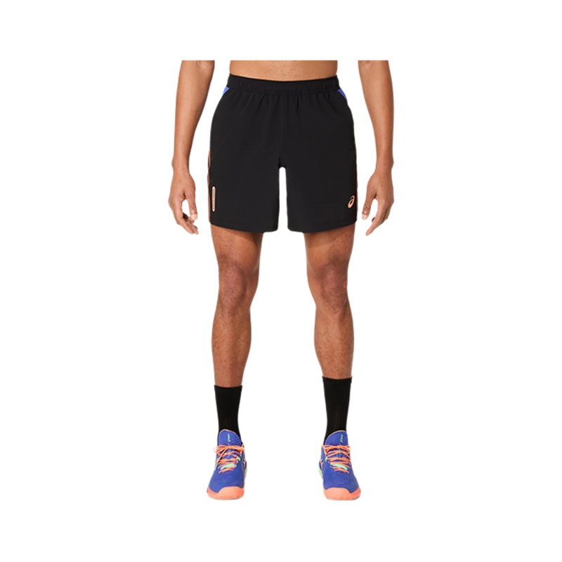 Pantaln Corto Asics Court 7in Negro/Azul