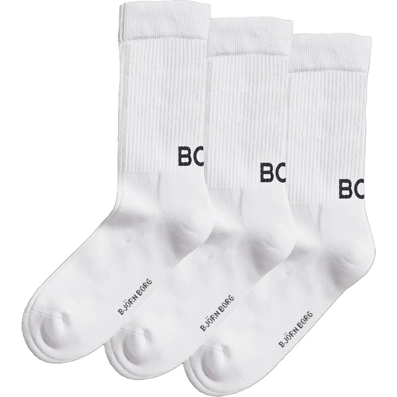 Bjrn Borg Core Crew Polyamide Sock White (3 Pack)