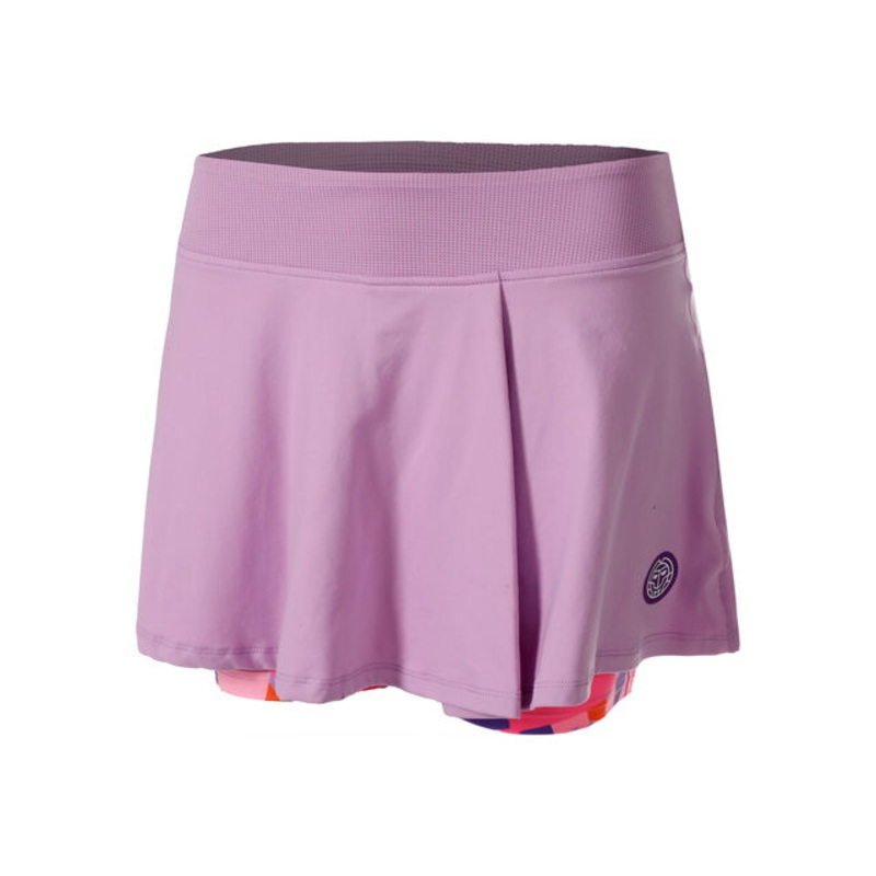 Spike Printed Wavy Skirt Women - Violet