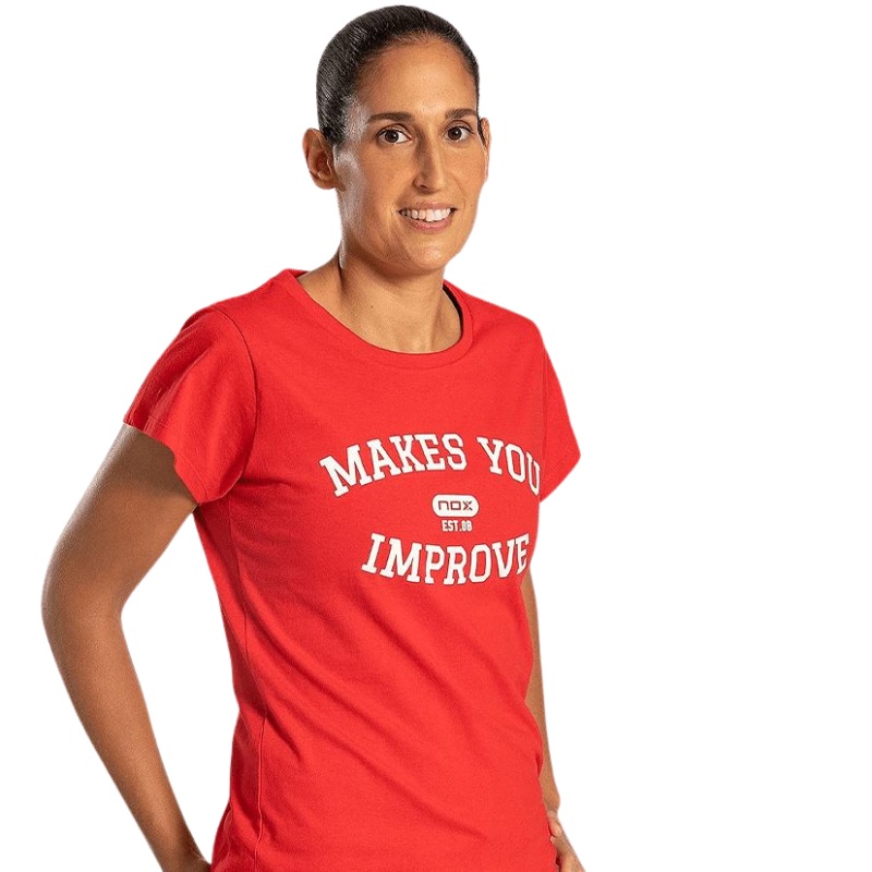 T-shirt Nox Basic Rouge Femme|XXS|XS|S|M|L