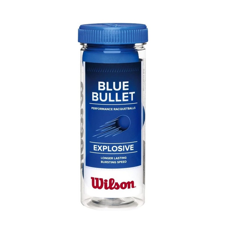 Wilson Blue Bullet Racquetballs 3 Ball Can