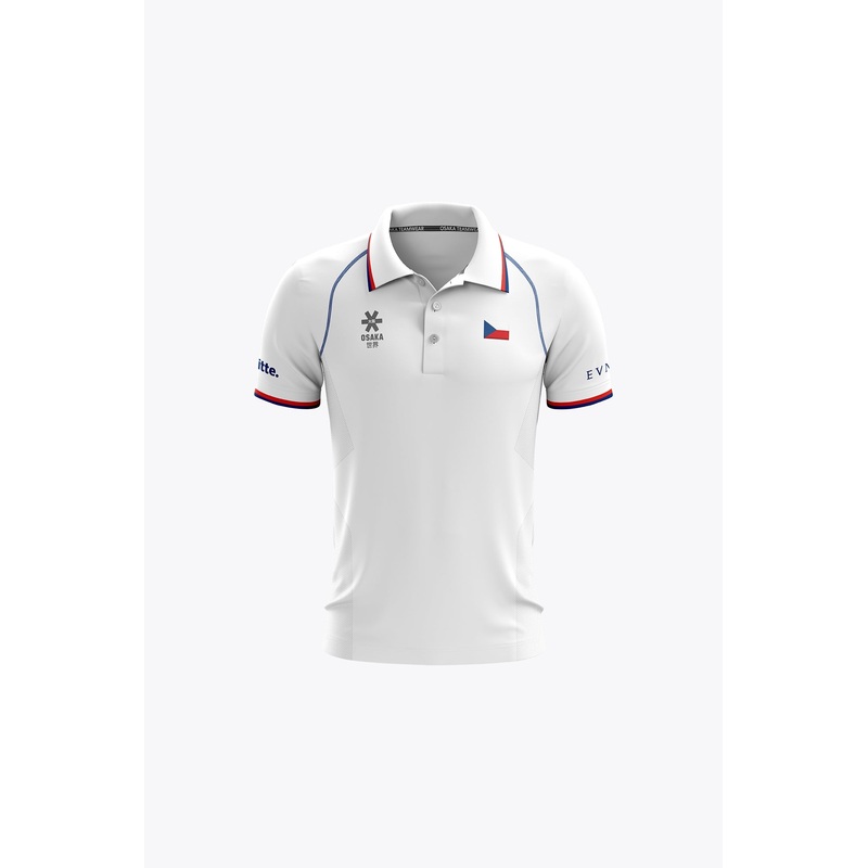 Official Czech Republic Kids Polo Jersey | White