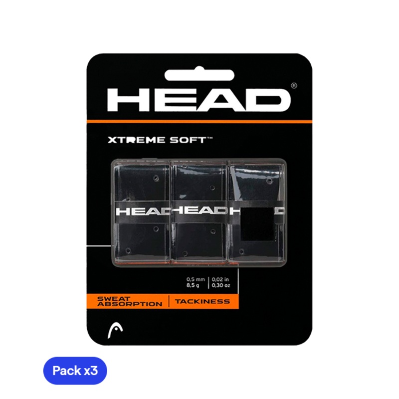 Overgrips HEAD XtremeSoft Negro (Pack x3)