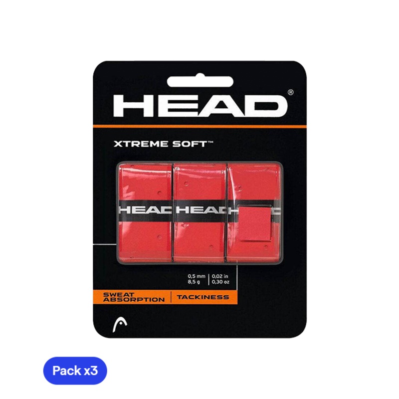 Overgrips HEAD XtremeSoft Rojo (Pack x3)