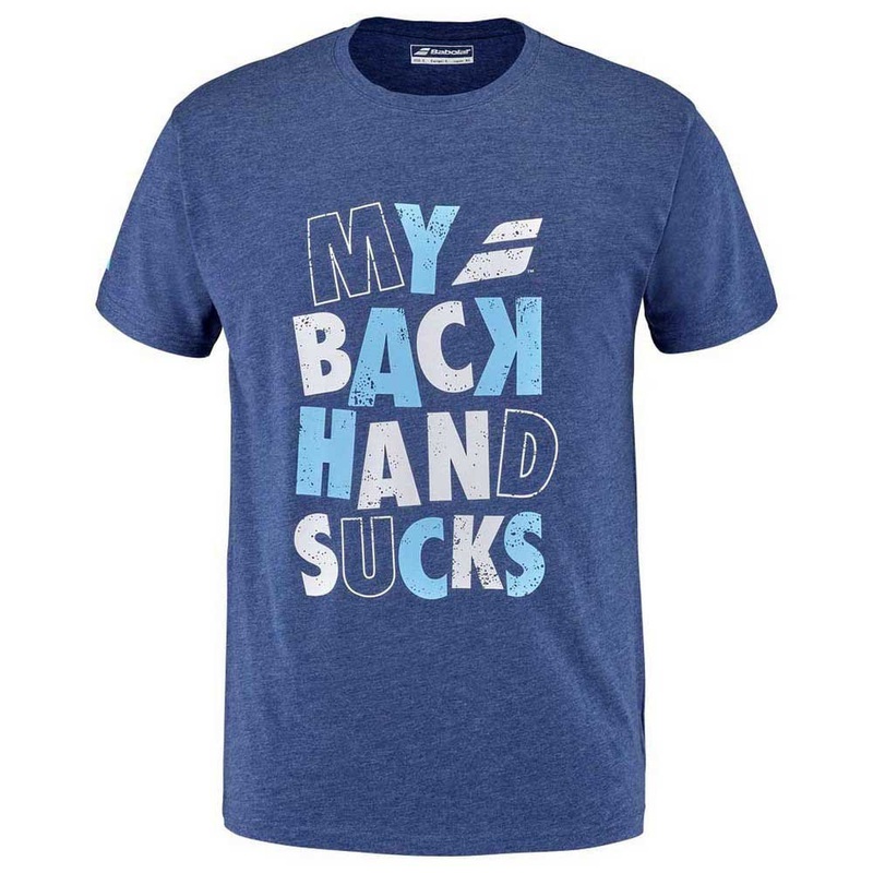 T-shirt Babolat Exercice Message Tee Bleu