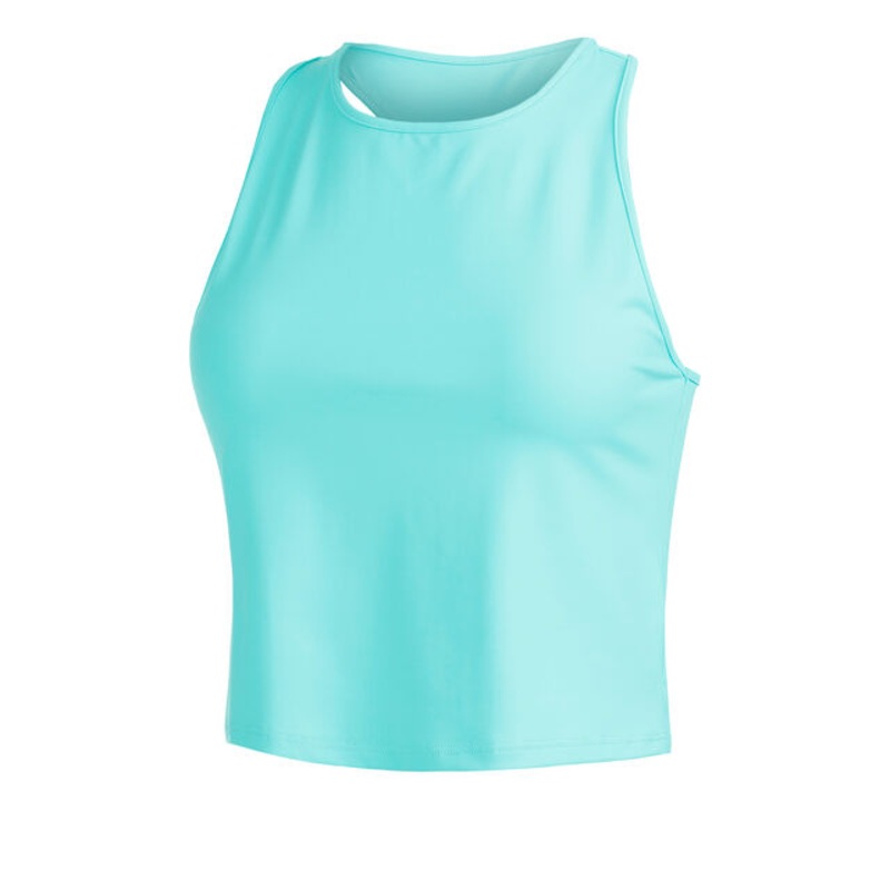 Short Basic Tank Top Women - Mint