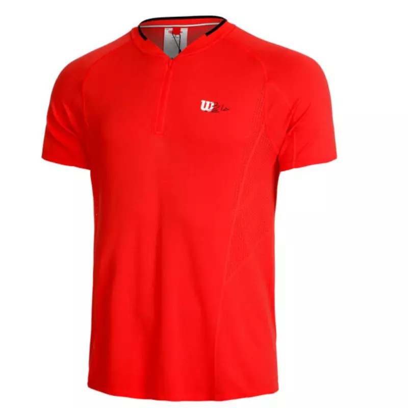 T-shirt Wilson Seamless Zip Rouge