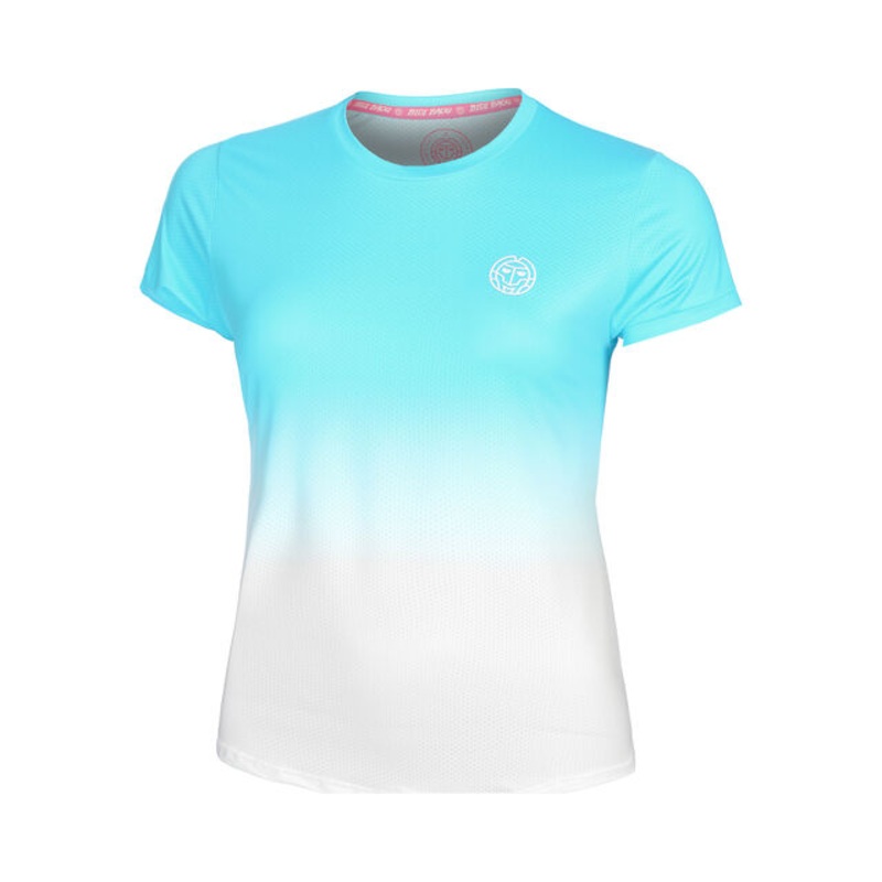 Crew Gradiant T-Shirt Girls - Turquoise, White