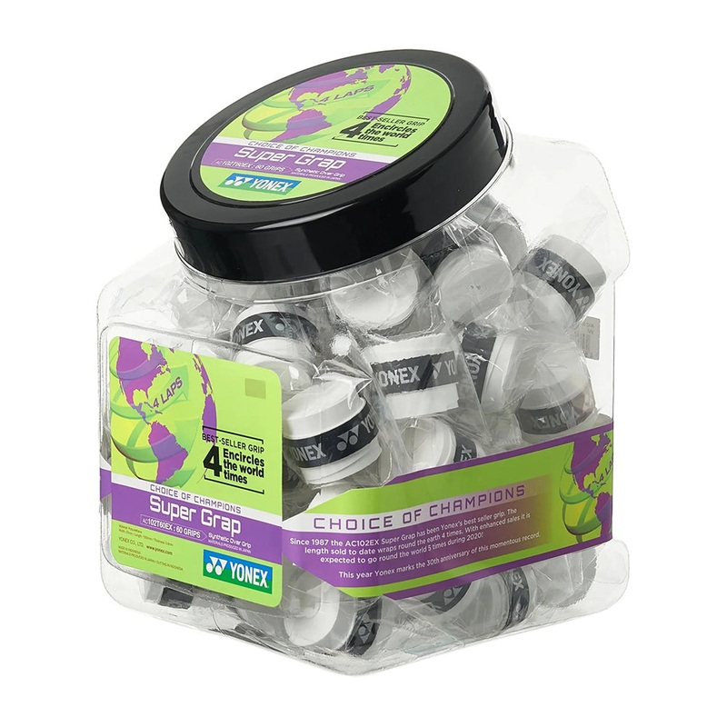 Yonex Super Grap (60 Wraps)|White|Assorted
