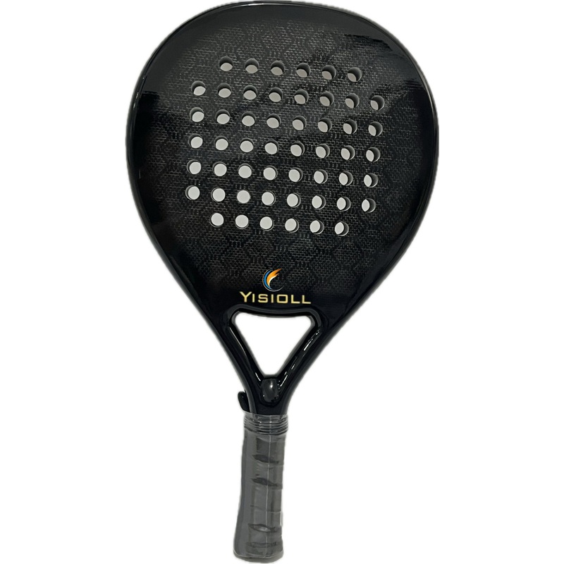 Custom Logo Light Weight High Quality Carbon Composite Frame Surface 18K Padel Racket