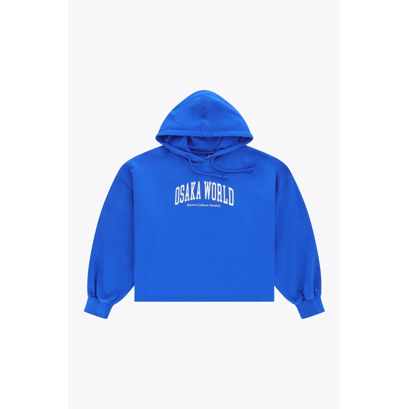Osaka Women Cropped Hoodie | Princess Blue