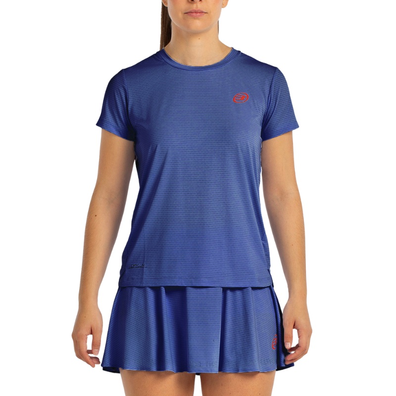 T-shirt Bullpadel Chamuy Bleu Marine Femme