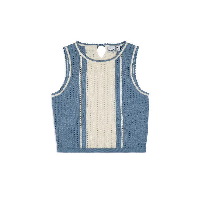 Sergio Tacchini Zola Knit Top - Faded Denim