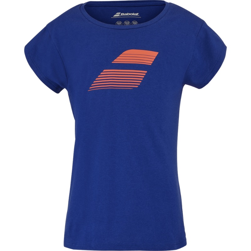 T-shirt Babolat Exercise Cotton Tee Bleu Junior Girl 2025