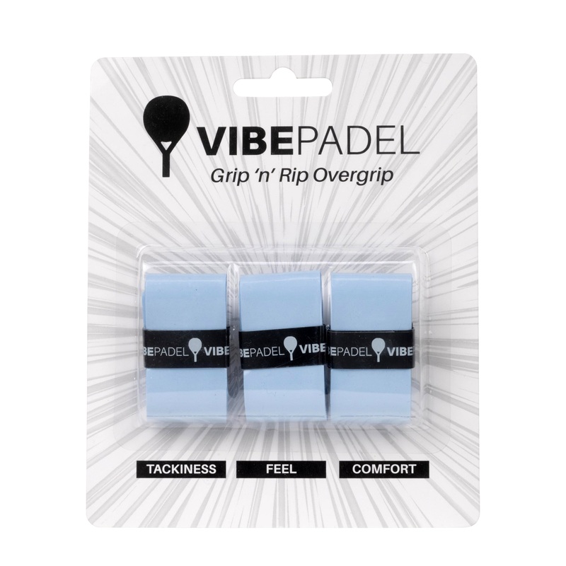 Vibe Padel Overgrip - 3 Pack - Sky Blue