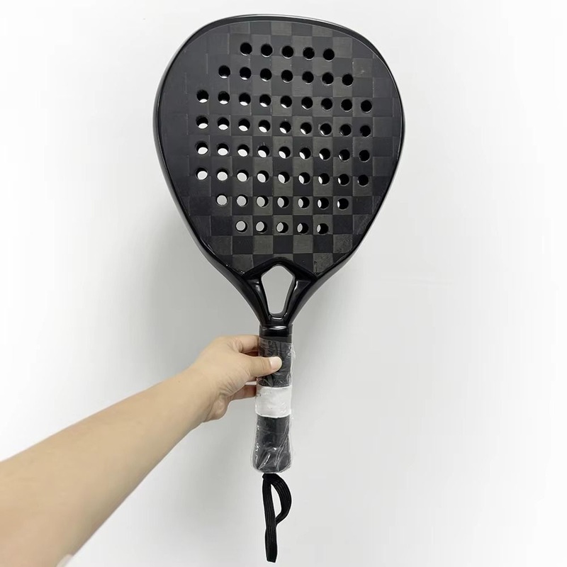 Anxspin Badminton Shuttlecock Factory Customizable Padel Tennis Racket High Quality 18K Carbon Fiber Surface with EVA Foam Core Beach Tennis Racket