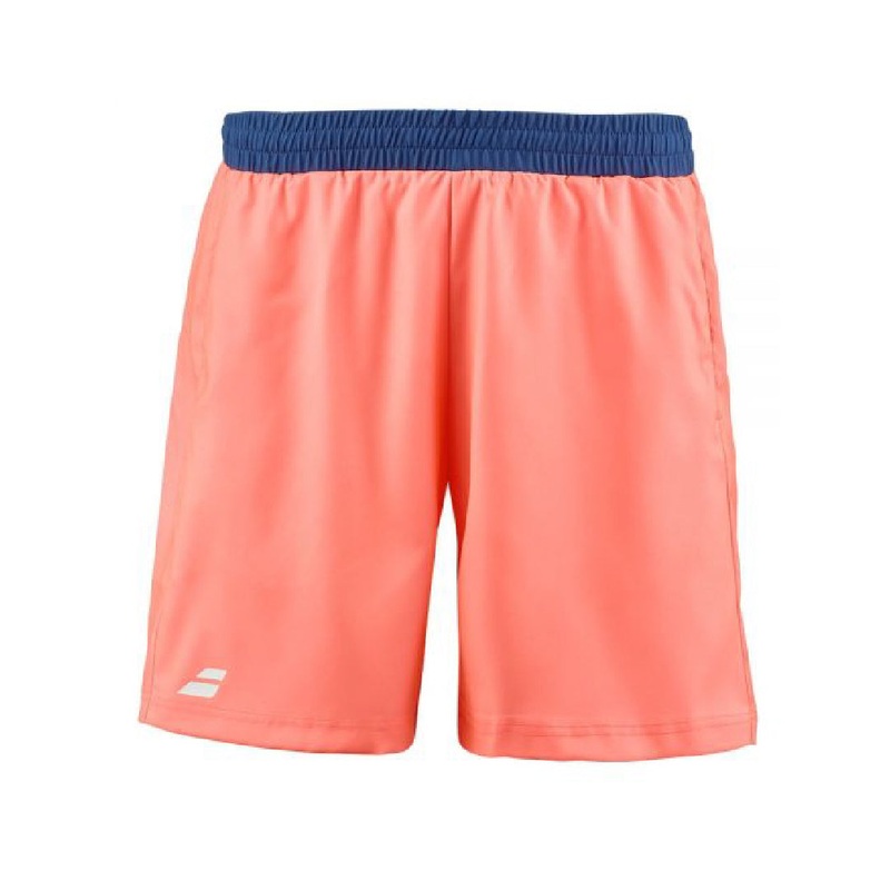 BABOLAT PLAY SHORT ORANGE/DARK BLUE