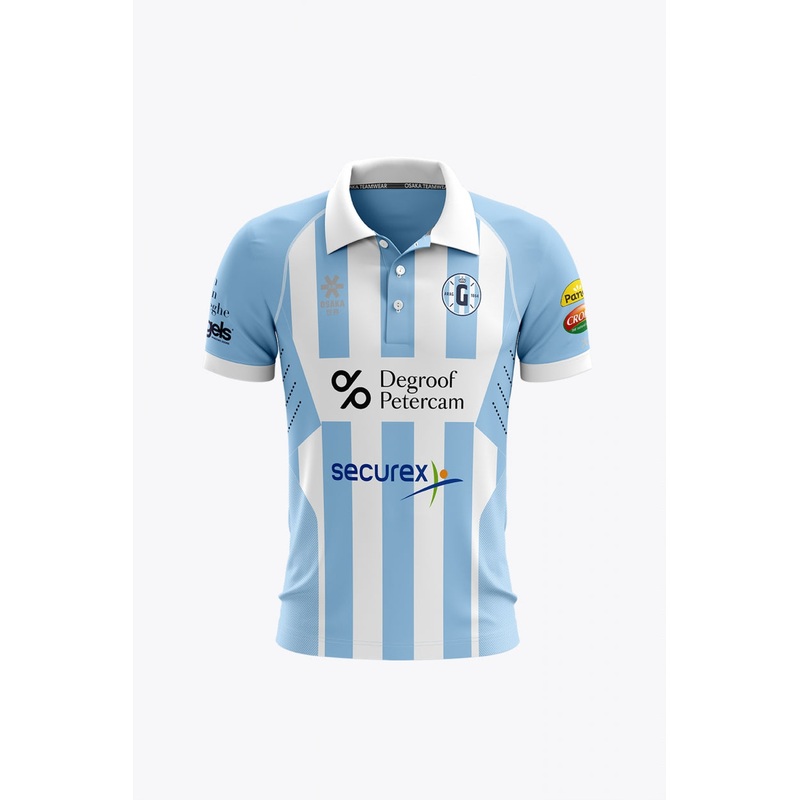 Gantoise Men Polo Jersey - Retro Edition | Blue-White