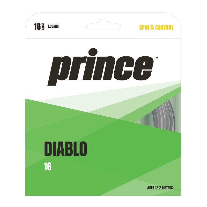 Prince Diablo 16/1.30 Tennis String (Black)